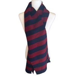 BEAMS japan cashmere scarf winter soft comfy luxury blue/deep wine color unisex